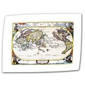 ArtWall Navigationes Praecivae Evropaeorvm Antique Map Unwrapped Canvas Art, 32 x 48