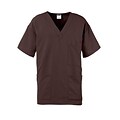 Madison AVE.™ Unisex Scrub Top With 3 Pockets, Chocolate, 4XL