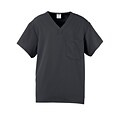 Fifth AVE.™ Unisex Scrub Top, Charcoal, XL
