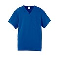 Medline Fifth ave.™ Unisex Scrub Top, Royal Blue, 5XL