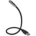 QVS® USB-L1 14 Flexible USB LED Notebook Light; Black