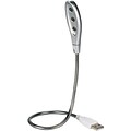 QVS® USB-L3 14 Flexible USB LED Notebook Light; Silver
