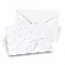 HBH™ Unending Gratitude Thank You Wedding Note Card, Silver, 50/Pack