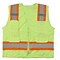 Mutual Industries MiViz High Visibility Sleeveless Safety Vest, ANSI Class R2, Lime, X-Large (16369-