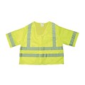 Mutual Industries MiViz High Visibility Sleeveless Safety Vest, ANSI Class R3, Lime, X-Large (16364-4)
