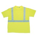Mutual Industries Gann ANSI Class 2 Durable Flame Retardant Tee Shirt, Lime, 4XL