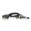 Aten® 2 Port USB DVI Cable KVM Switch