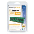 Centon Computer Memory, PC3-10600, 1333MT/S, DDR3 (240-Pin) DIMM, Dual-Channel Kit, 4GB