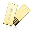 Transcend® JetFlash T3G 8GB USB 2.0 USB Flash Drive; Gold