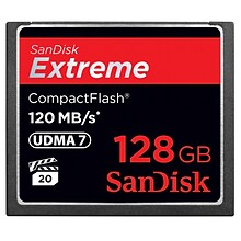 Sandisk® Extreme 128GB CompactFlash Memory Card