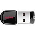 Sandisk® Cruzer Fit 8GB USB 2.0 USB Flash Drive; Black
