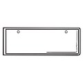 FFR Merchandising® 1 1/4 x 5 Vinyl Pouch With Mounting Holes, Clear, 52/Pack