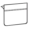 FFR Merchandising® Label Holder With Adhesive, 1 1/4 x 2, Clear, 90/Pack