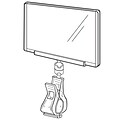 FFR Merchandising® 5 x 7 Clip-On Sign Protector, White Knuckle, 4/Pack
