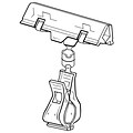 FFR Merchandising® 4 Metal Clip-On Spring Sign Holder, White Knuckle, 7/Pack