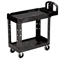 FFR Merchandising® 33 1/4 Raised Handle Utility Cart, Black