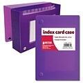 Better Office Products Frosted Index Card Case 4 x 6, 24/Pack