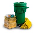 Evolution Sorbent Products Hazmat Absorbent Wheeled Ecofriendly Spill Kit, Green