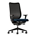 HON® Nucleus Series Work Chair, ilira®-stretch M4 Mesh Back, Seat: 20W x 19D, Back: 25-1/4H x 19-1/4W, Mariner/Blk