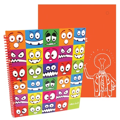 Thinkdoodle Stylez Spiral Notebook Lil Monsters