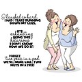 Art Impressions Girlfriends 9 x 4 1/2 Cling Rubber Stamp, Laughing