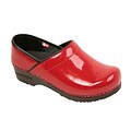 Sanita Footwear- Leather Women s Professional San Flex Closed Back Red