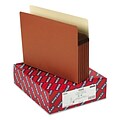 Smead® Letter File Pocket With 5 1/4 Accordion Expansion and Straight-Cut Tab; Redrope, 10/Box