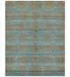 FeizyÂ® Qing Wool and Art Silk Pile Area Rug; Teal, 5' 6" x 8' 6"