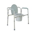 Drive Medical Heavy Duty Bariatric Folding Bedside Commode Seat