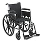Drive Medical Cruiser III Wheelchair with Flip Back Removable Arms, Full Arms, Footrest, 20"