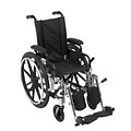 Drive Medical Viper Wheelchair with Flip Back Removable Arms, Desk Arms, Leg rest, 12