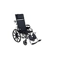 Drive Medical Viper Plus GT Full Reclining Wheelchair, 16 Seat Width, Desk Arms