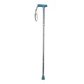 Drive Medical Folding Cane with Glow Gel Grip Handle Light Blue (RTL10304LB)