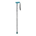 Drive Medical Folding Canes with Glow Gel Grip Handle, Silver Mist