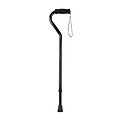 Drive Medical Foam Grip Offset Handle Walking Cane Black (RTL10306)