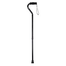 Drive Medical Foam Grip Offset Handle Walking Cane Black (RTL10306)