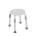 Drive Medical Adjustable Height Bath Stool, White