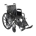 Drive Medical Silver Sport 2 Wheelchair, Desk Arms, Leg rest, 18 Seat