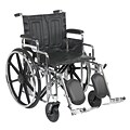 Drive Medical Sentra Extra Heavy Duty Wheelchair, Desk Arms, Leg rest, 20