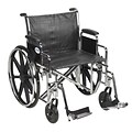 Drive Medical Sentra EC Heavy Duty Wheelchair, Desk Arms, Footrest, 22 Seat