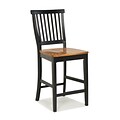 Home Styles Counter Stool Wood Black and Cottage Oak