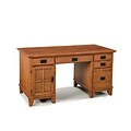 Home Styles Cottage Oak Solid Hardwood Pedestal Desk