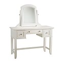 Home Styles 57 White Finish Naples Vanity Table