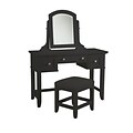 Home Styles Bedford Hardwood Solids & Engineered Woods Vanity Table and Bench