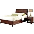 Home Styles Lafayette Sleigh Bed and Nightstand