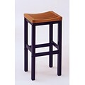 Home Styles Wood Counter Solid Asian Hardwood Backless Stool