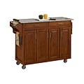 Home Styles 34.75 Solid Wood Kitchen Cart