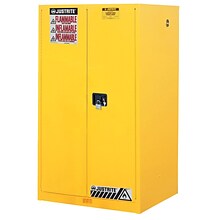 Justrite® Sure-Grip® Ex Flammable Safety Cabinet With 2 Self Close Doors, Yellow (400-894520)