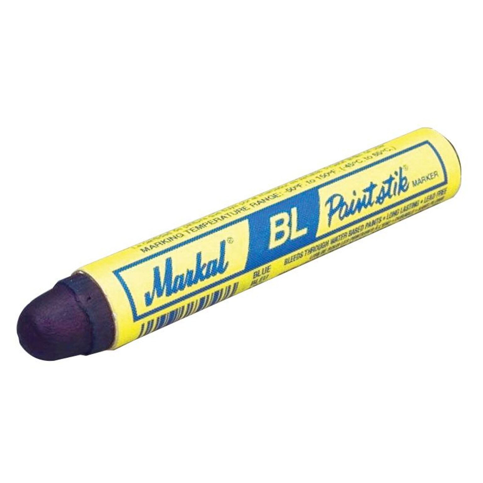 Markal® Paintstik® 4 3/4 x 11/16 BL Marker; Blue