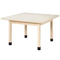 SHAIN Four-Student Table  30H x 48W x 48D Solid Maple